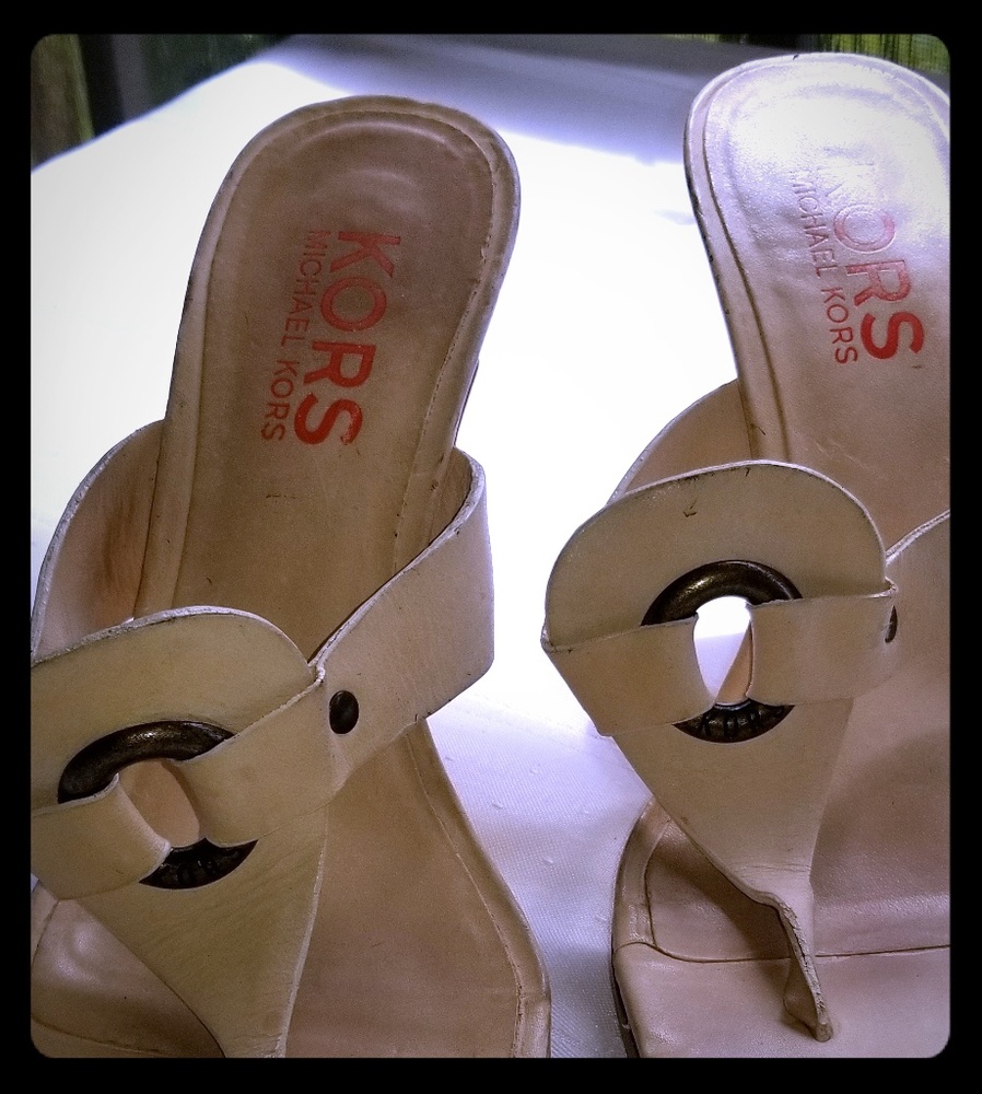 *PRE-OWNED*Michael Kors Thong-Style Heeled Sandals